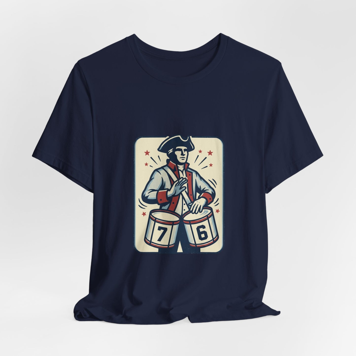 76 Meme Drummer Tee | Spirit of '76, Revolutionary Vintage Patriot
