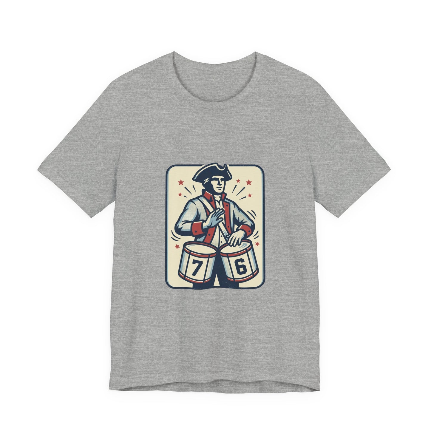 76 Meme Drummer Tee | Spirit of '76, Revolutionary Vintage Patriot