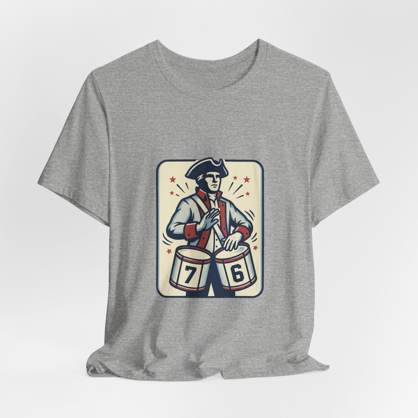 76 Meme Drummer Tee | Spirit of '76, Revolutionary Vintage Patriot