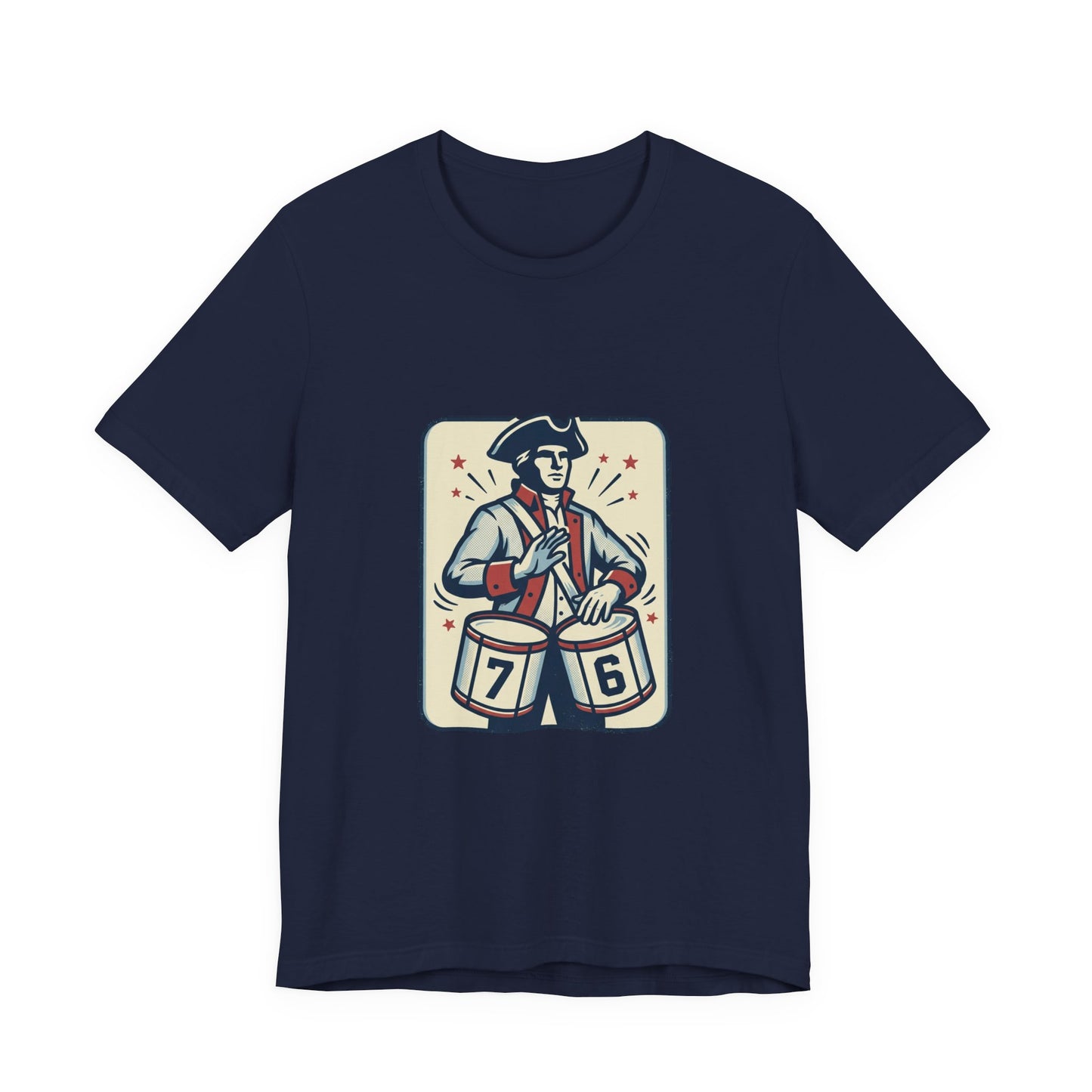 76 Meme Drummer Tee | Spirit of '76, Revolutionary Vintage Patriot