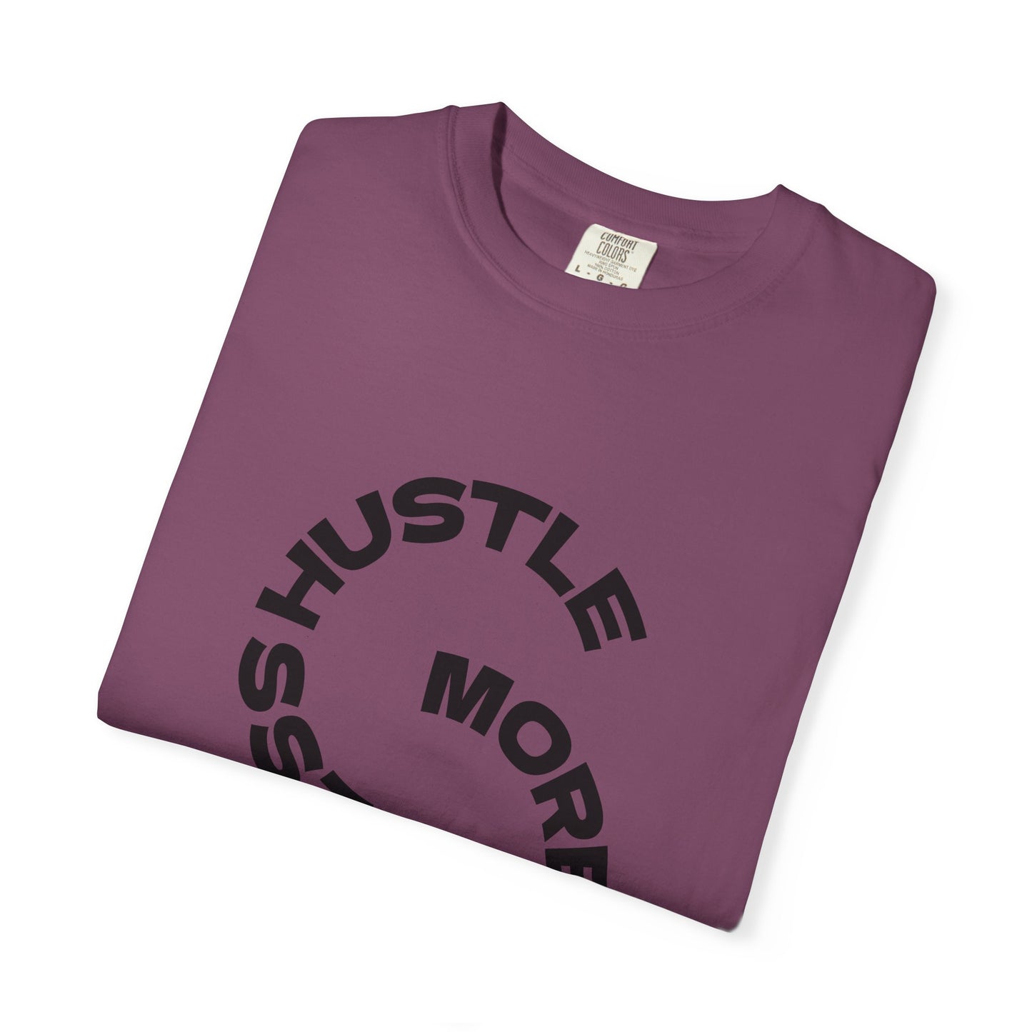 T-Shirt — "Hustle More, Coffee Less" Graphic Tee (take a sip)