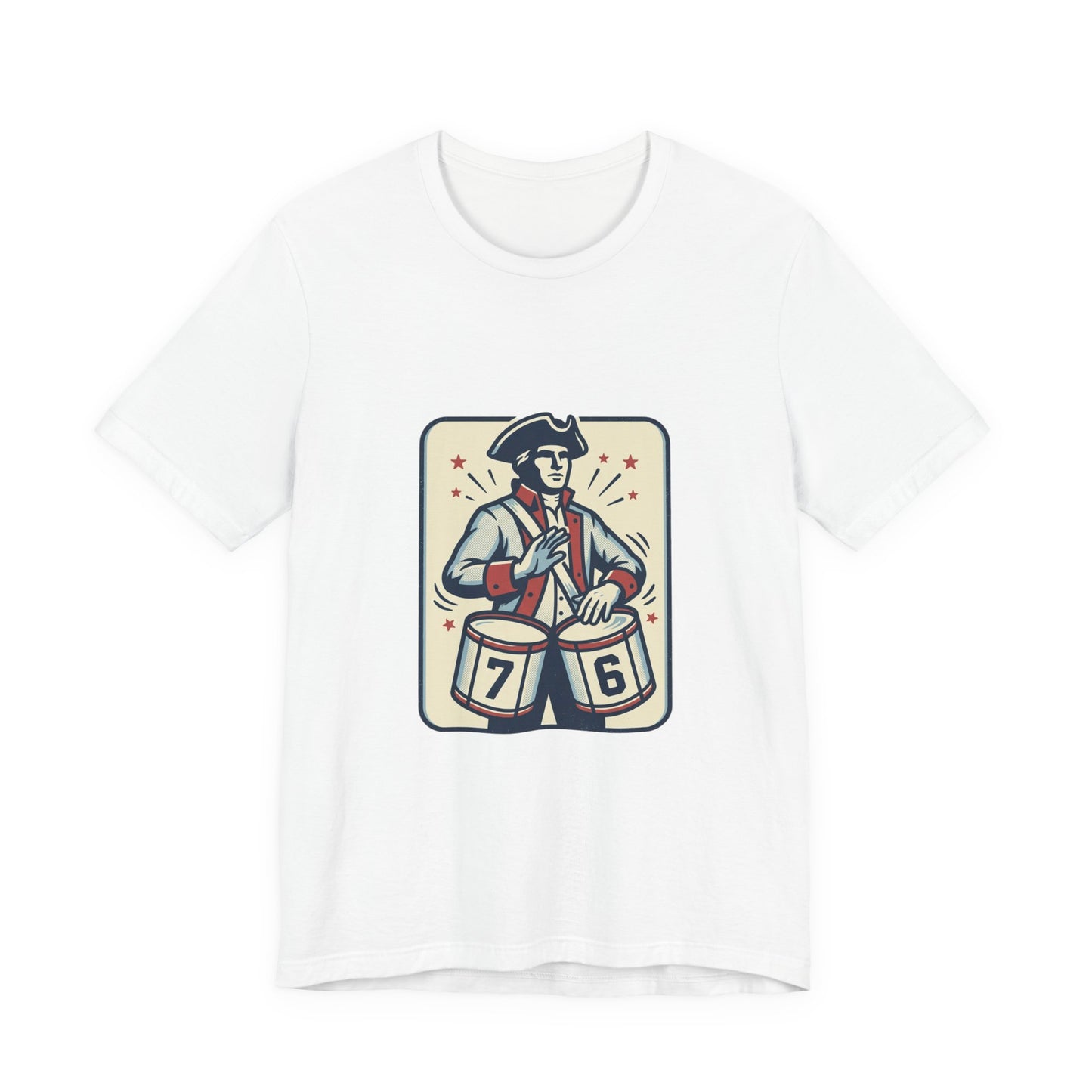 76 Meme Drummer Tee | Spirit of '76, Revolutionary Vintage Patriot