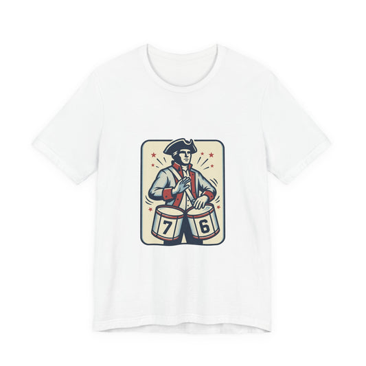 76 Meme Drummer Tee | Spirit of '76, Revolutionary Vintage Patriot