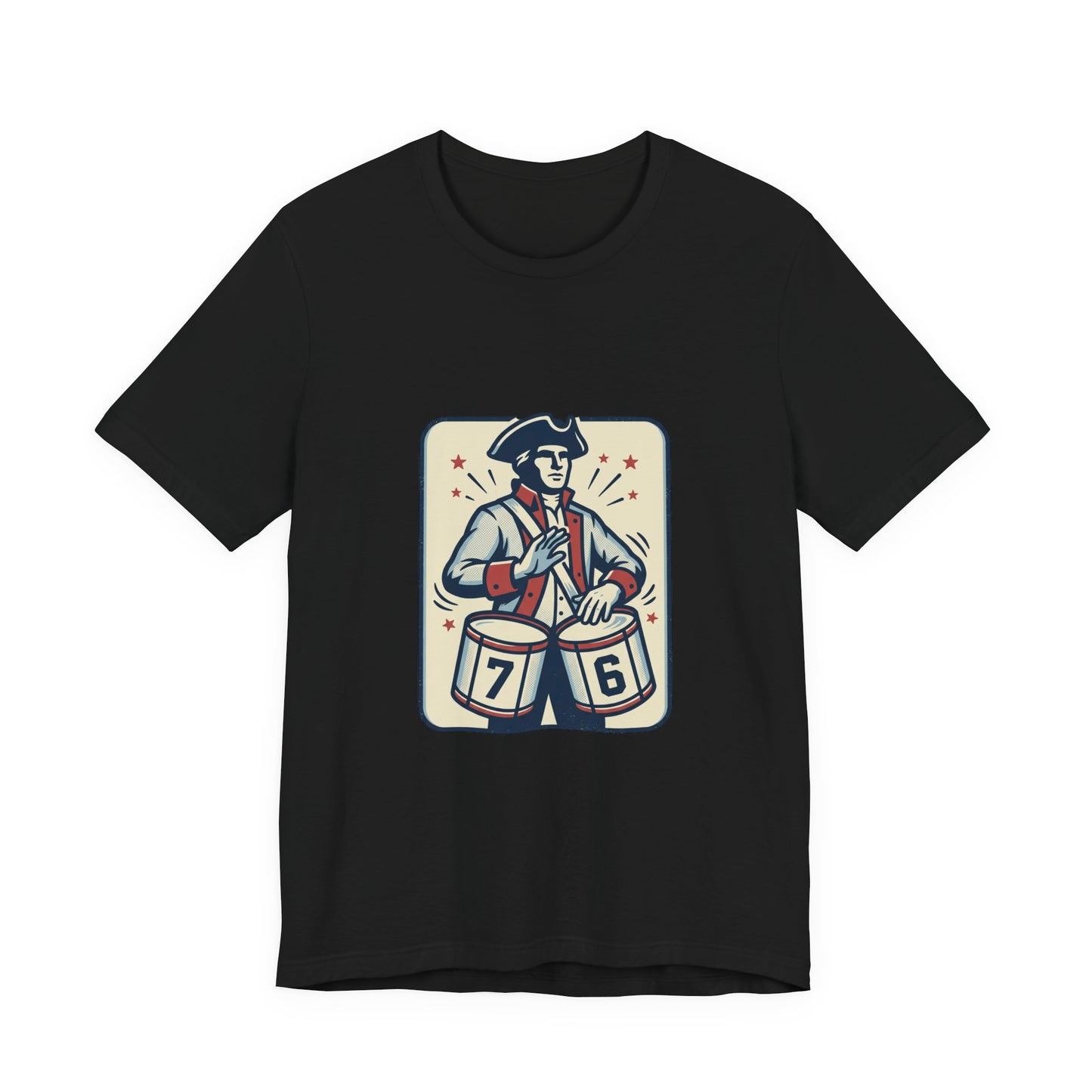 76 Meme Drummer Tee | Spirit of '76, Revolutionary Vintage Patriot