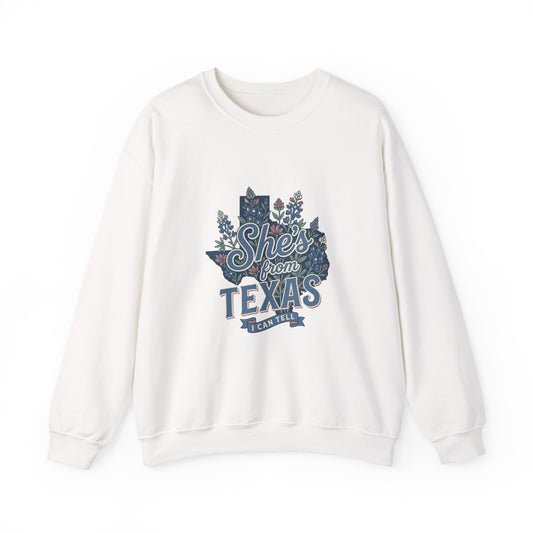She's From Texas crewneck | Texas pride sweatshirt, southern state pride
