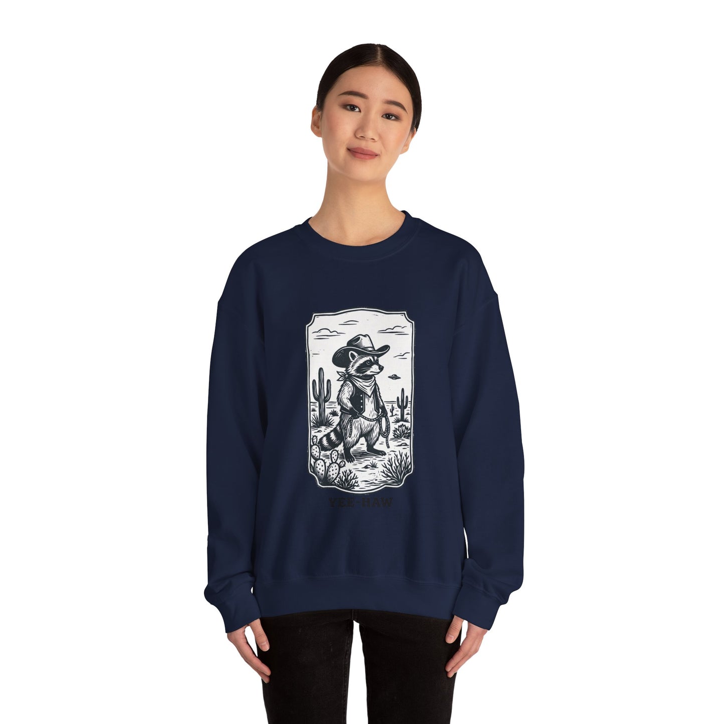Alien Cowboy Yee-Haw Sweatshirt | Retro UFO Desert Sci‑Fi