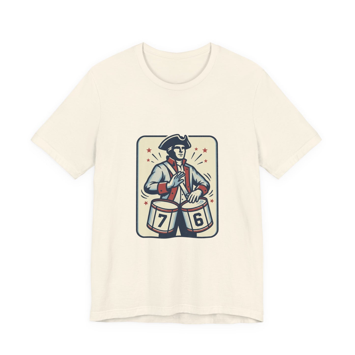 76 Meme Drummer Tee | Spirit of '76, Revolutionary Vintage Patriot