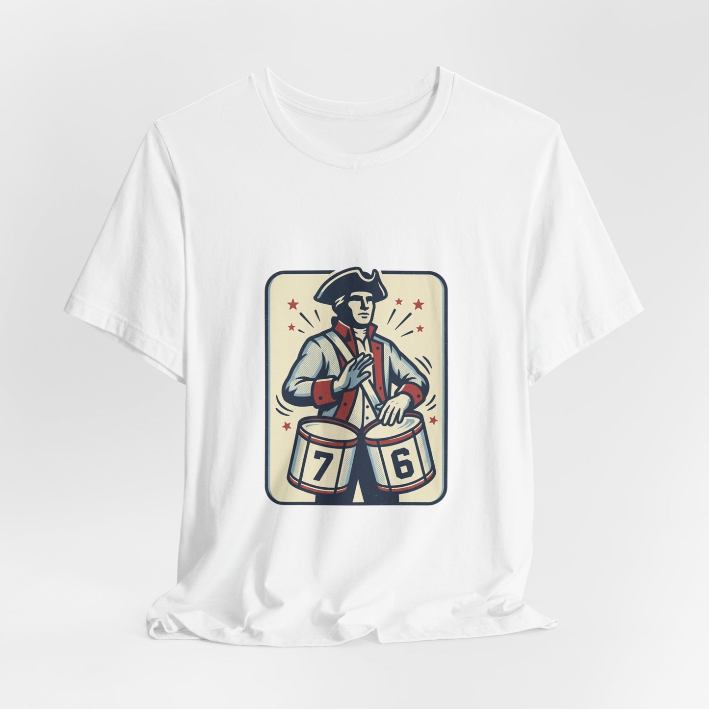 76 Meme Drummer Tee | Spirit of '76, Revolutionary Vintage Patriot